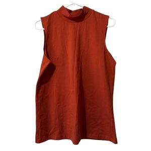 Christopher & Banks Find Your‎ Fit Everyday Fit Medium Sleeveless Top Mock Neck